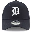new-era-curved-brim-9forty-the-league-detroit-tigers-mlb-adjustable-cap-marineblau