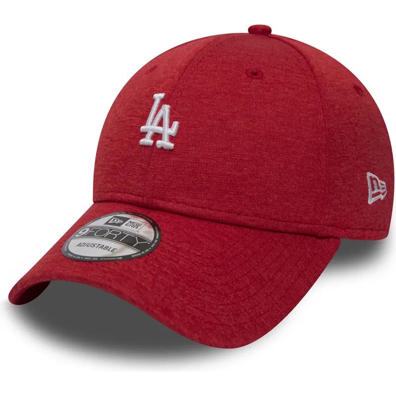 mutzen-gebogen-rot-verstellbares-band-9forty-shadow-tech-der-los-angeles-dodgers-mlb-von-new-era