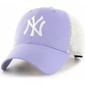 47-brand-mvp-flagship-new-york-yankees-mlb-lavender-purple-trucker-cap