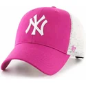 dunkelrosa-trucker-kappe-mvp-flagship-new-york-yankees-mlb-von-47-brand