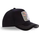 schwarze-snapback-cap-mit-gebogenem-schirm-bugs-bunny-bun3-looney-tunes-von-capslab