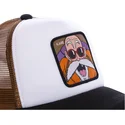 gorra-trucker-weiss-braun-und-schwarz-master-roshi-kam3m-dragon-ball-von-capslab