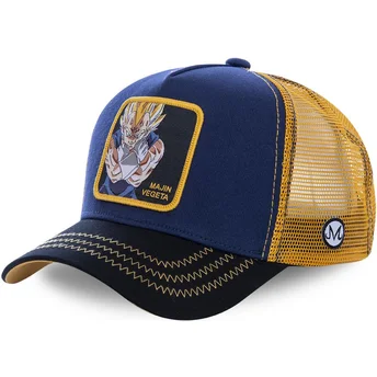 Czapka trucker granatowa i żółta Majin Vegeta MV1 Dragon Ball od Capslab