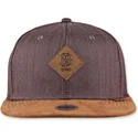djinns-snapback-flat-cap-braun-leinen-2015