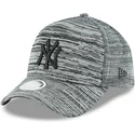new-era-curved-brim-schwarzes-logo-9forty-engineerot-fit-new-york-yankees-mlb-adjustable-cap-grau