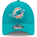 new-era-curved-brim-9forty-the-league-miami-dolphins-nfl-blue-adjustable-cap