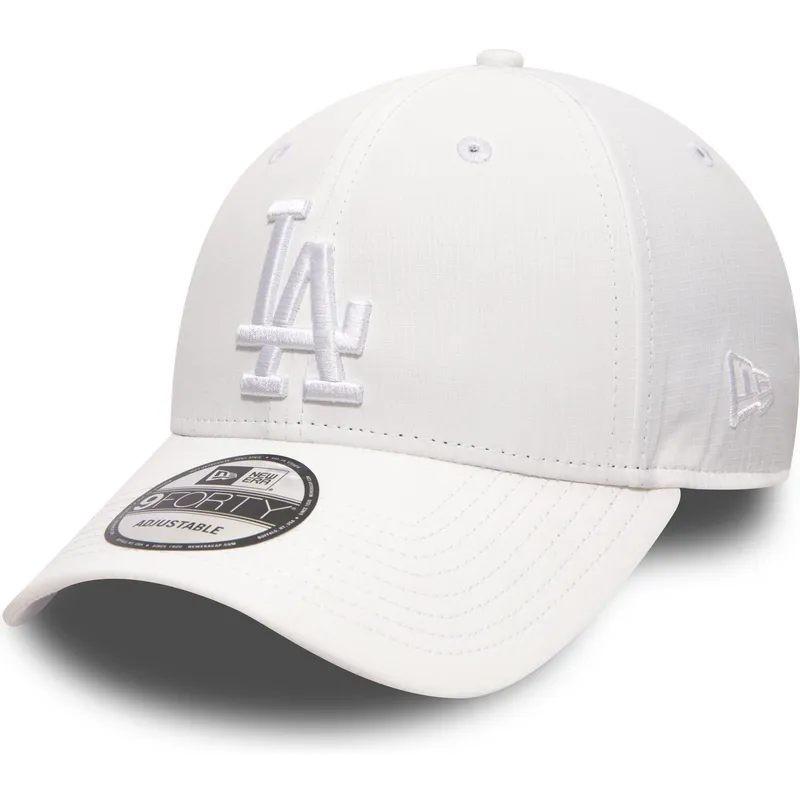 mutzen-gebogen-weiss-verstellbares-band-9forty-nano-ripstop-der-los-angeles-dodgers-mlb-von-new-era