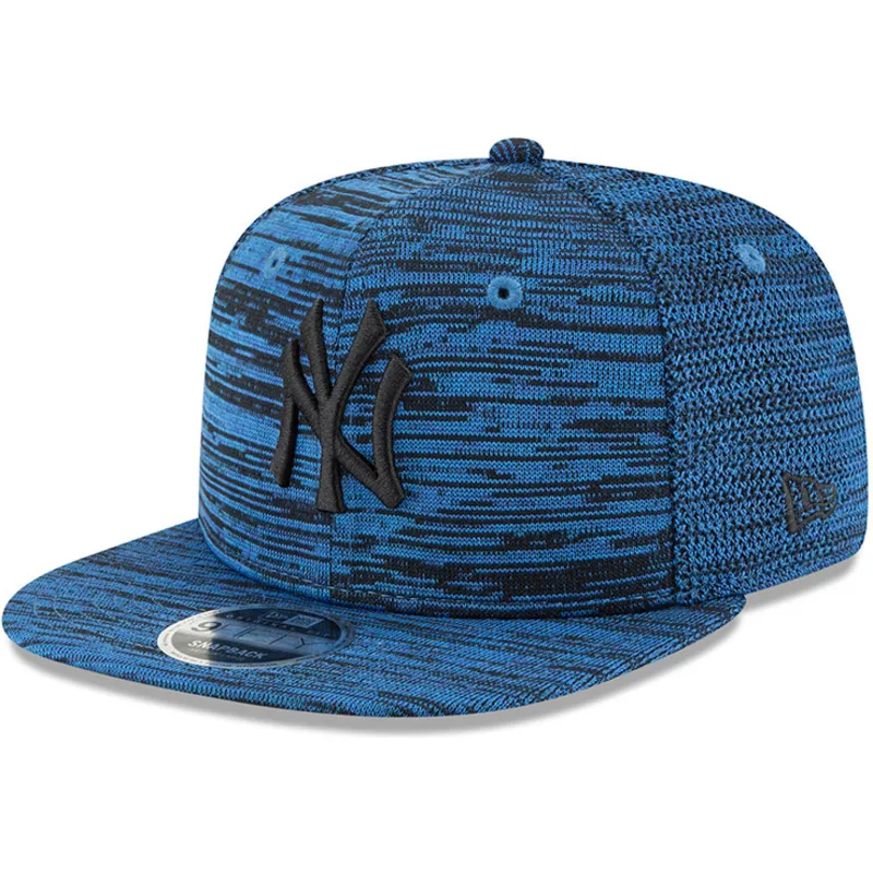 mutzen-flach-blau-snapback-negro-9fifty-engineered-fit-der-new-york-yankees-mlb-von-new-era