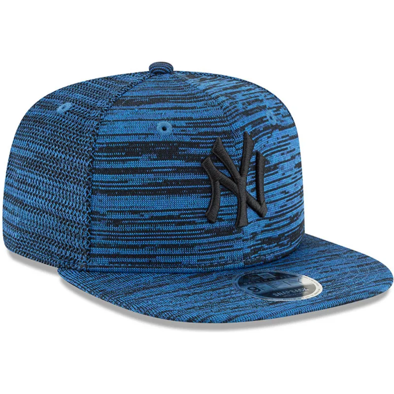 mutzen-flach-blau-snapback-negro-9fifty-engineered-fit-der-new-york-yankees-mlb-von-new-era