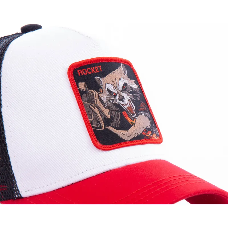 mutzen-gebogen-weiss-snapback-rocket-raccoon-marvel-comics-von-capslab