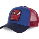 mutzen-gebogen-blau-snapback-spider-man-marvel-comics-von-capslab