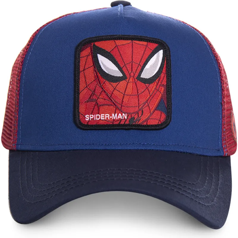 mutzen-gebogen-blau-snapback-spider-man-marvel-comics-von-capslab mutzen-gebogen-blau-snapback-spider-man-marvel-comics-von-capslab