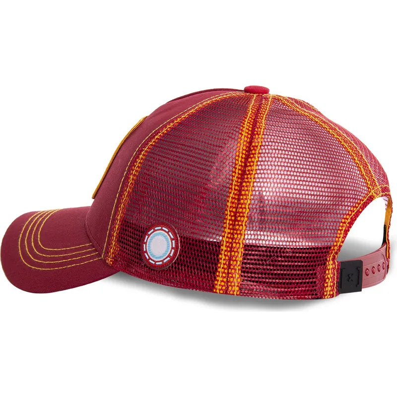 mutzen-gebogen-rot-snapback-iron-man-marvel-comics-von-capslab mutzen-gebogen-rot-snapback-iron-man-marvel-comics-von-capslab