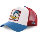 capslab-disney-duc2-donald-duck-weisse-rote-und-blaue-trucker-kappe