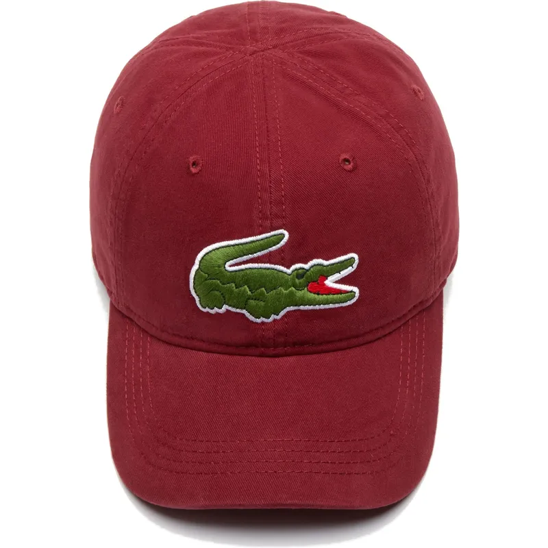 mutzen-gebogen-rot-verstellbares-band-von-lacoste