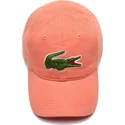 verstellbare-hellorange-kappe-mit-gebogenem-schirm-big-croc-gabardine-von-lacoste