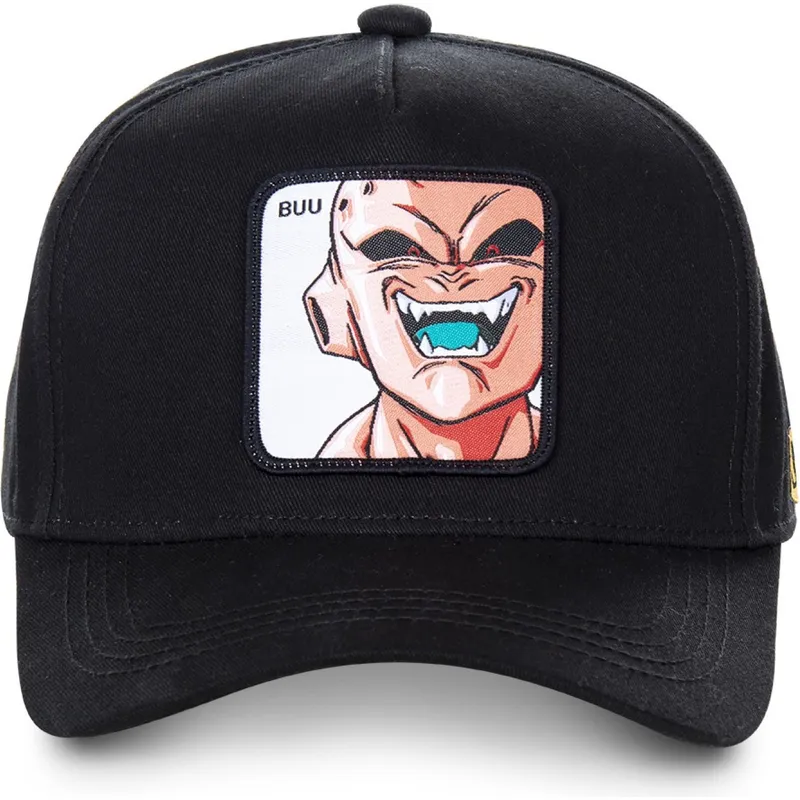 mutzen-gebogen-schwarz-snapback-kid-buu-dragon-ball-von-capslab mutzen-gebogen-schwarz-snapback-kid-buu-dragon-ball-von-capslab