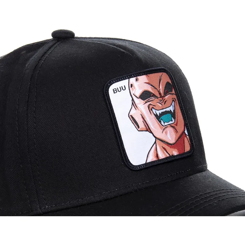 mutzen-gebogen-schwarz-snapback-kid-buu-dragon-ball-von-capslab mutzen-gebogen-schwarz-snapback-kid-buu-dragon-ball-von-capslab