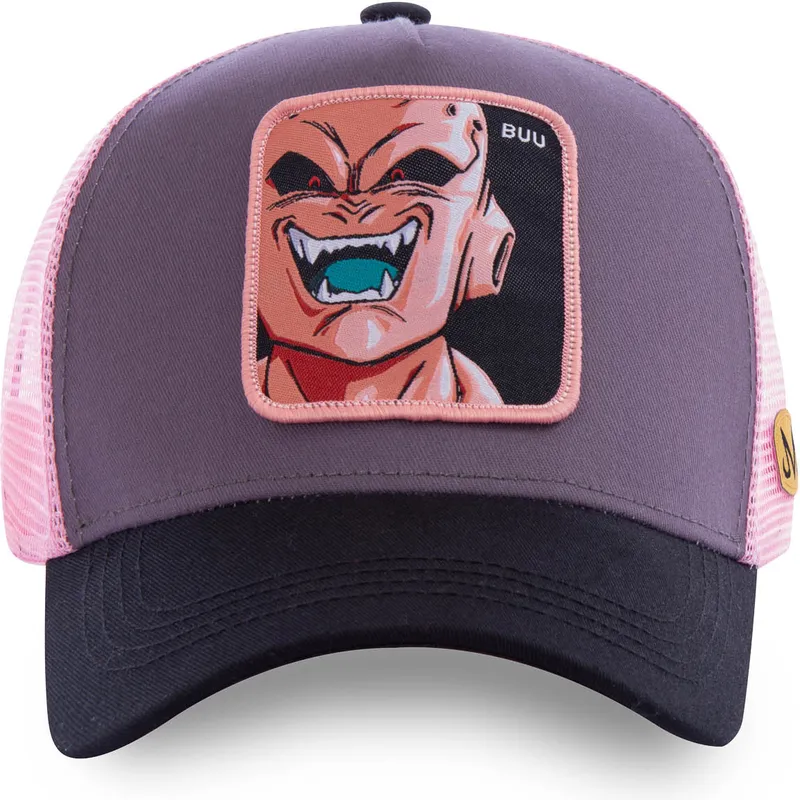 mutzen-gebogen-grau-snapback-kid-buu-dragon-ball-von-capslab mutzen-gebogen-grau-snapback-kid-buu-dragon-ball-von-capslab