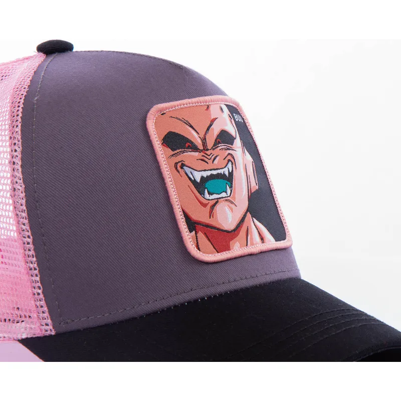 mutzen-gebogen-grau-snapback-kid-buu-dragon-ball-von-capslab mutzen-gebogen-grau-snapback-kid-buu-dragon-ball-von-capslab