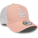 mutzen-gebogen-rosa-snapback-league-essential-a-frame-der-los-angeles-dodgers-mlb-von-new-era