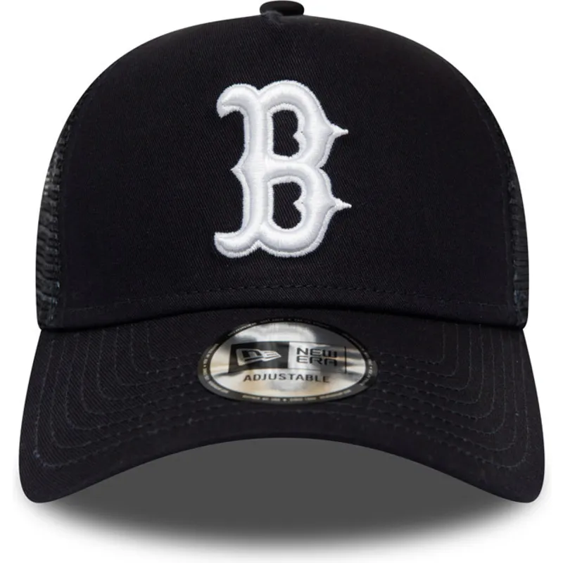mutzen-gebogen-marineblau-snapback-league-essential-a-frame-der-boston-red-sox-mlb-von-new-era