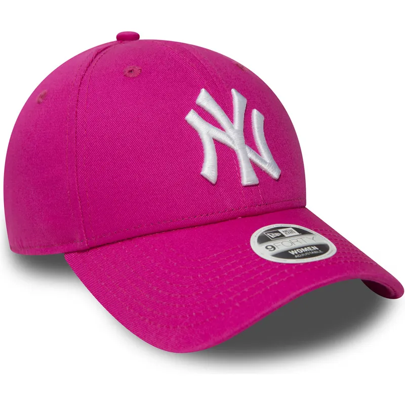 rozowa-regulowana-czapka-z-zakrzywionym-daszkiem-9forty-essential-new-york-yankees-mlb-new-era