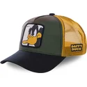 capslab-daffy-duck-daf4-looney-tunes-camouflage-yellow-and-black-trucker-hat