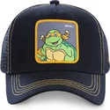 casquette-trucker-noire-michelangelo-mik-tortues-ninja-capslab