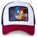 mutzen-gebogen-weiss-snapback-captain-america-und-iron-man-marvel-comics-von-capslab