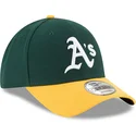 new-era-curved-brim-9forty-the-league-oakland-athletics-mlb-green-and-yellow-adjustable-cap