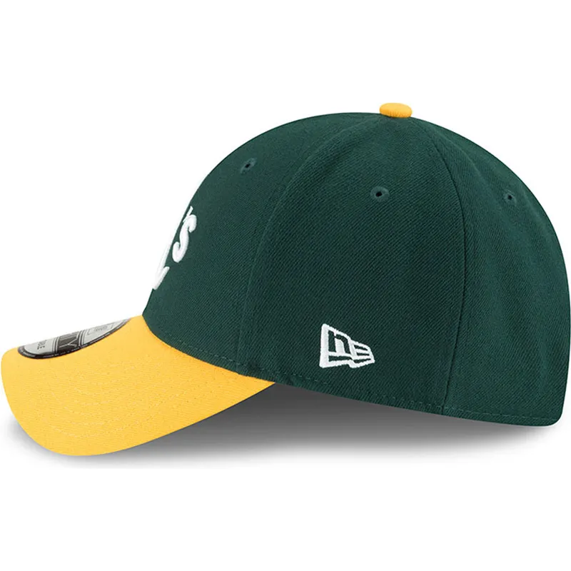 Gorra plana verde y amarilla ajustada 59FIFTY AC Perf de Oakland Athletics  MLB de New Era