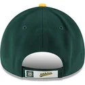 new-era-curved-brim-9forty-the-league-oakland-athletics-mlb-green-and-yellow-adjustable-cap