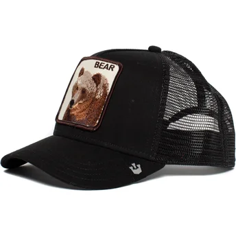 Gorra trucker negra oso Big Bear de Goorin Bros.