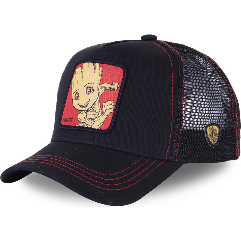 mutzen-gebogen-schwarz-snapback-groot-marvel-comics-von-capslab