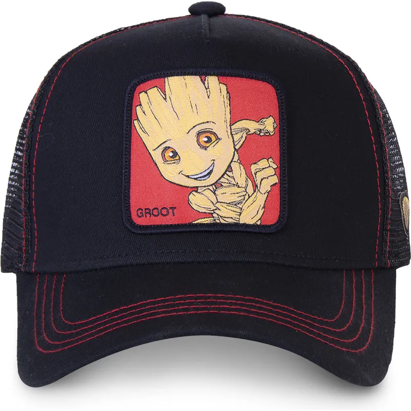 mutzen-gebogen-schwarz-snapback-groot-marvel-comics-von-capslab
