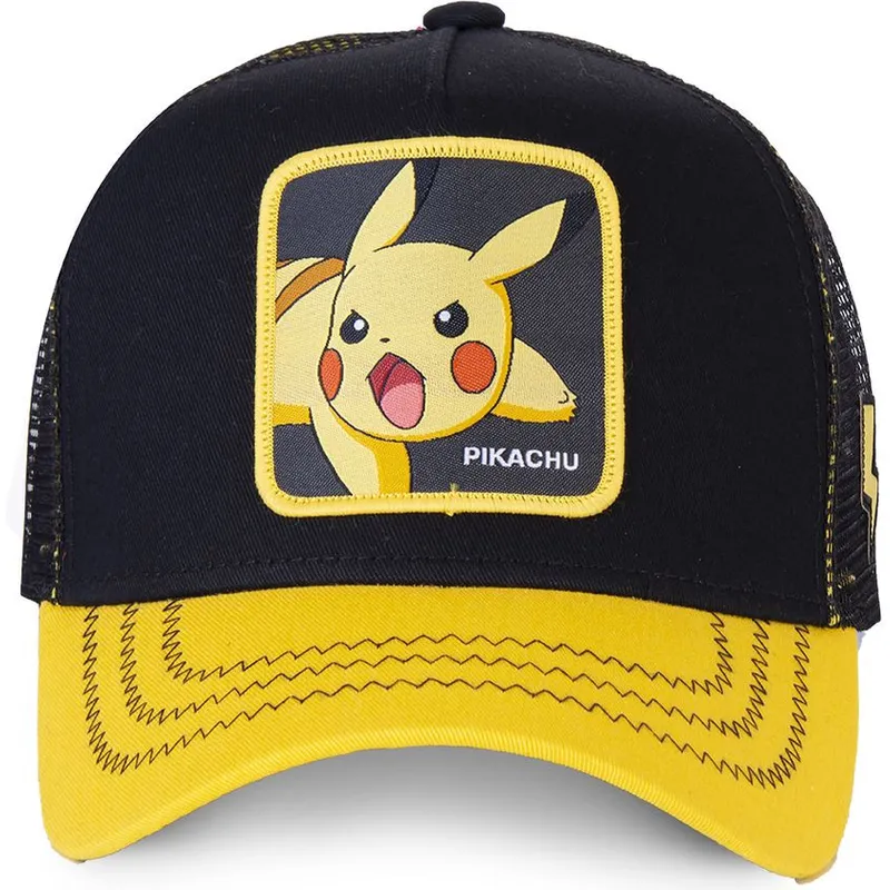 svart-och-gul-trucker-keps-pikachu-pik6-pokemon-fran-capslab