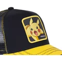 casquette-trucker-noire-et-jaune-pikachu-pik6-pokemon-capslab