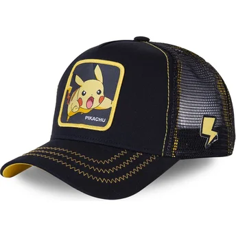 Svart Pikachu truckerkeps PIK7 Pokémon från Capslab