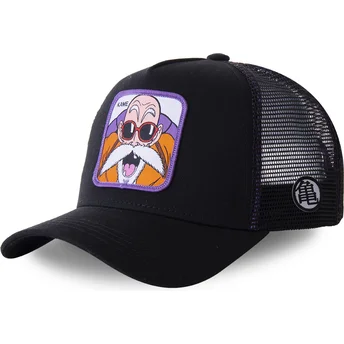 capslab-master-roshi-kamc-dragon-ball-black-trucker-hat