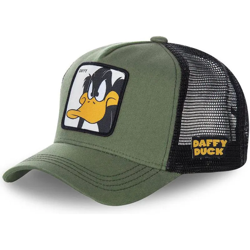 grune-trucker-kappe-daffy-duck-daf2-looney-tunes-von-capslab