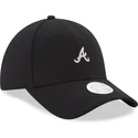 mutzen-gebogen-schwarz-verstellbares-band-9forty-melton-der-atlanta-braves-mlb-von-new-era