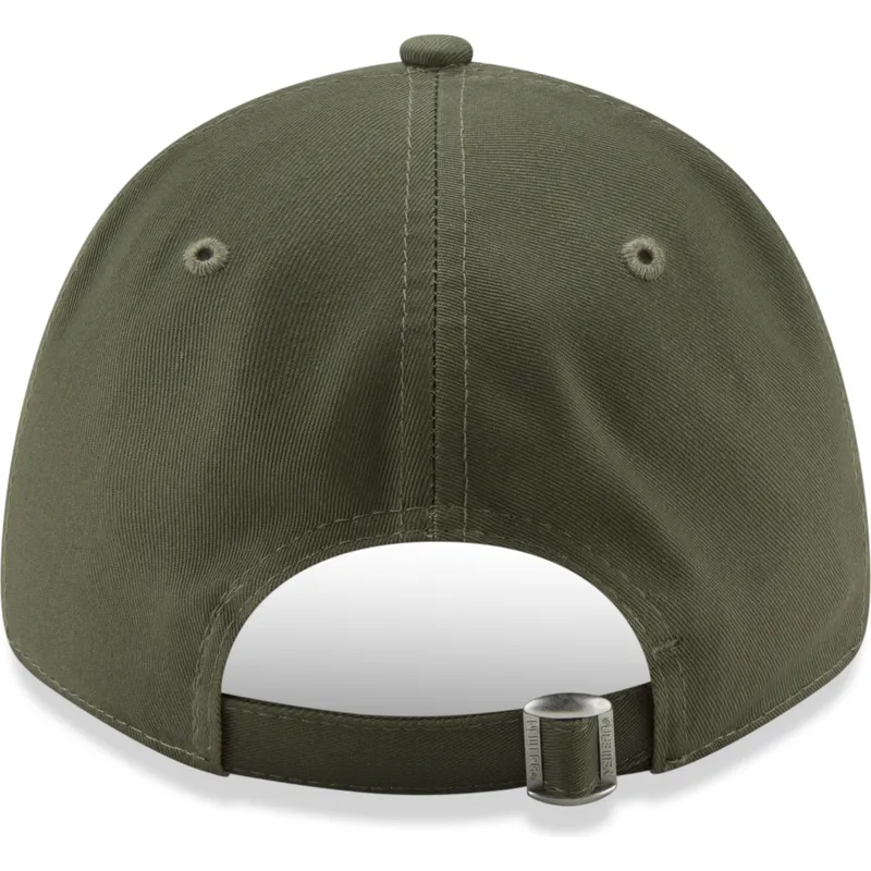 grune-verstellbare-curved-cap-9forty-league-essential-der-new-york-yankees-mlb-von-new-era