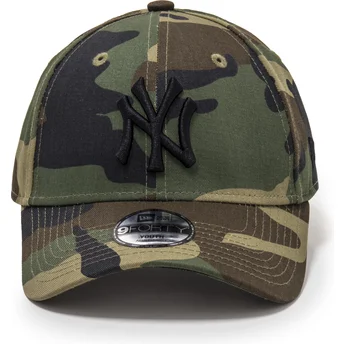 Cappellino curvo mimetico regolabile per bambino 9FORTY League Essential dei New York Yankees MLB di New Era