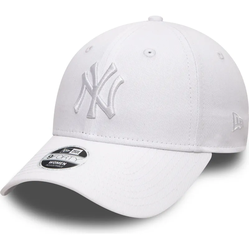 cappellino-curvo-bianco-regolabile-con-logo-bianco-9forty-league-essential-di-new-york-yankees-mlb-di-new-era
