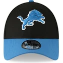 schwarze-verstellbare-9forty-the-league-cap-der-detroit-lions-nfl-von-new-era