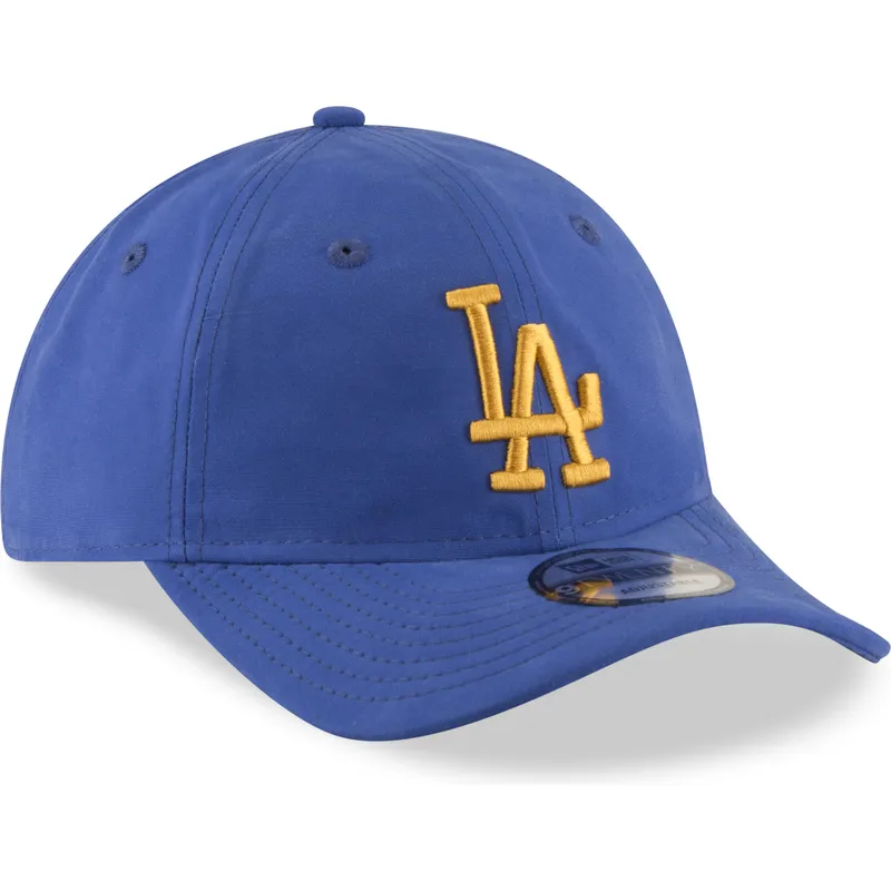 mutzen-gebogen-blau-verstellbares-band-dorado-9twenty-nylon-packable-der-los-angeles-dodgers-mlb-von-new-era