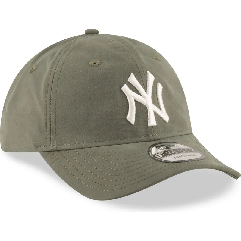 mutzen-gebogen-grun-verstellbares-band-9twenty-nylon-packable-der-new-york-yankees-mlb-von-new-era