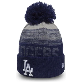 Gorro azul con pompón Cuff Knit Sport de Los Angeles Dodgers MLB de New Era