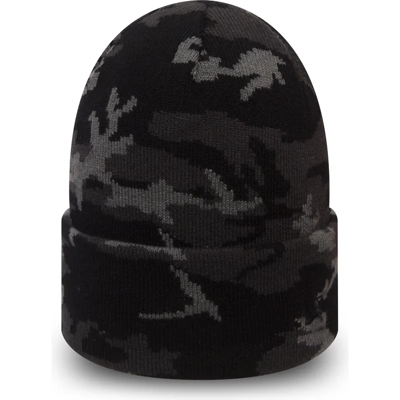 bonnet-camouflage-noir-cuff-knit-new-era